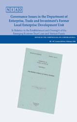 Governance Issues in the Department of Enterprise, Trade and Investment's Former Local Enterprise Development Unit