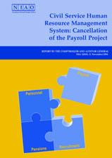 Civil Service Human Resource Management System: Cancellation of the Payroll Project