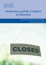 Insolvency and the Conduct of Directors