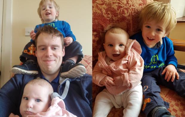 NIAO Auditor Peter with son Louie and daughter Catherine