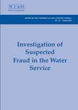 Investigation of Suspected Fraud in the Water Service