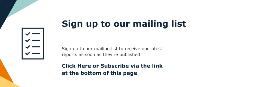 Sign up to our mailing list